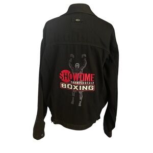 Vintage Showtime Championship Boxing Denim Jacket Sz XL